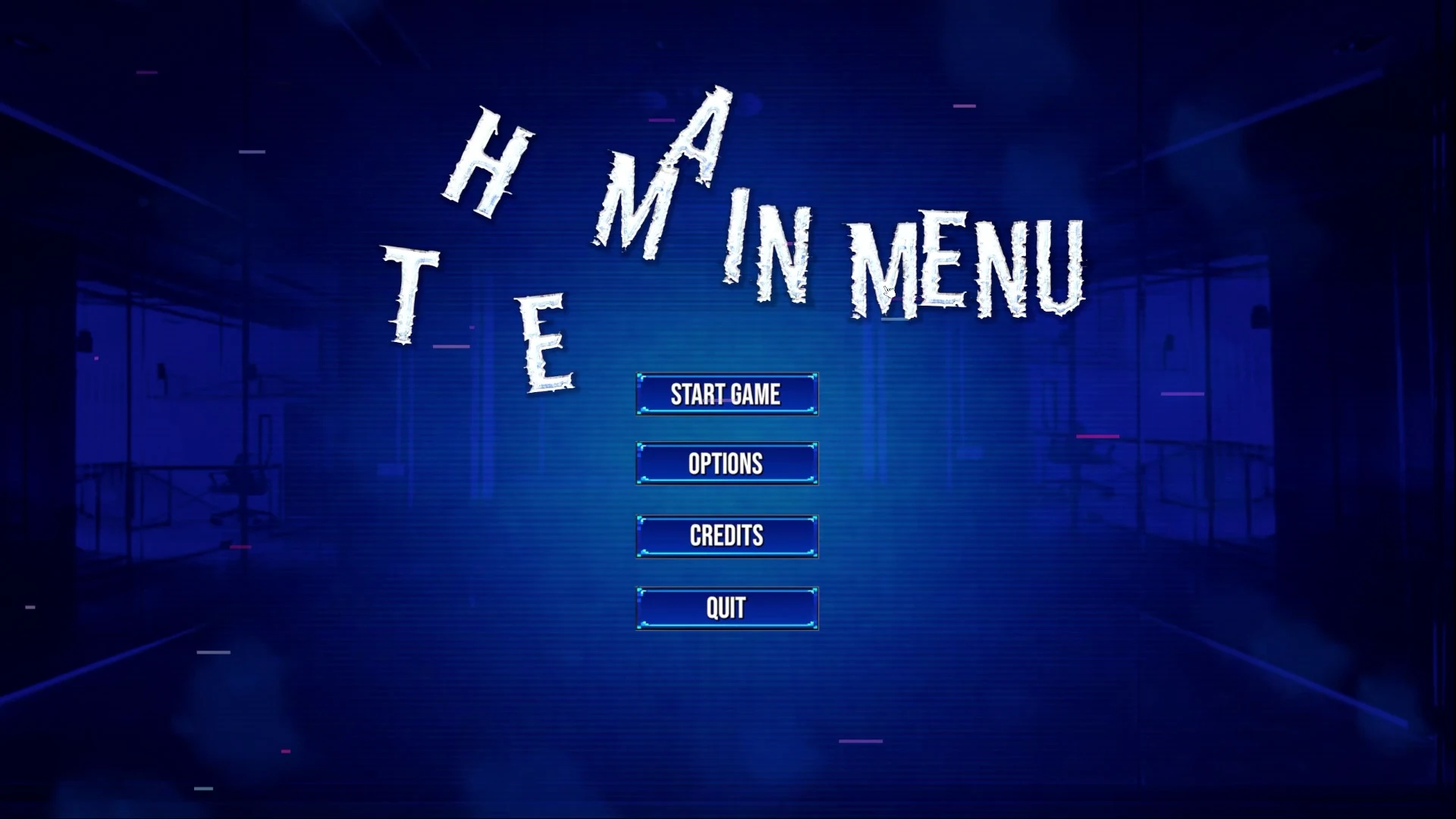The main menu breaking apart