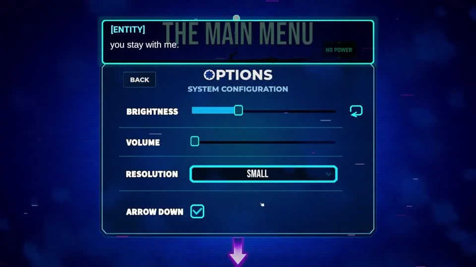 The Entity reacts when the power is disconnected